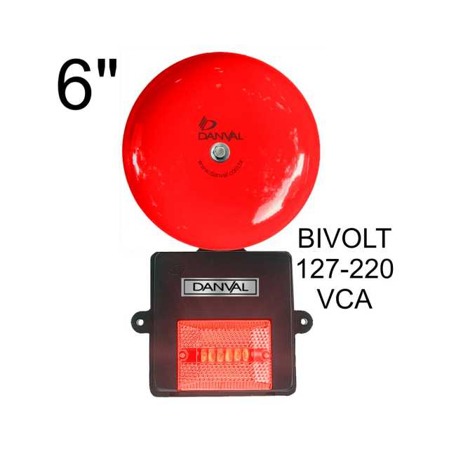 Campainhas de alarme Danval com aviso sonoro profissional